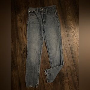 Madewell Perfect Vintage Cropped Jean High Rise Slim Straight Light Wash Size 24